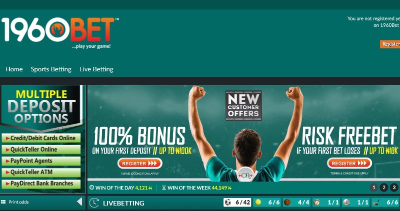 Win a 1960bet Mega Jackpot