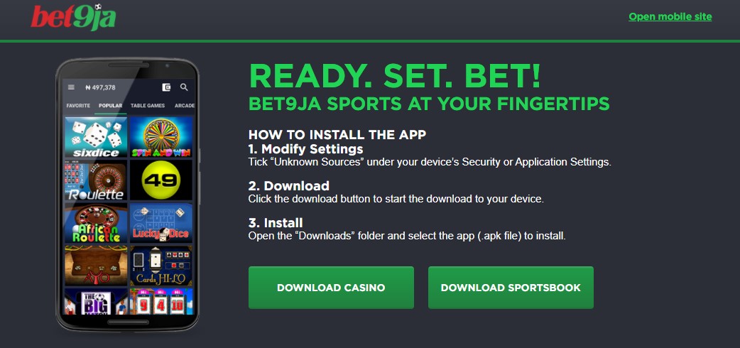 bet9ja app download 