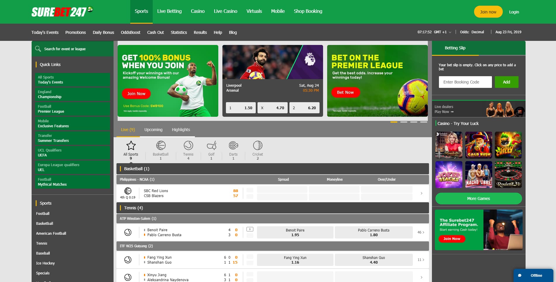 SureBet247 Nigeria site