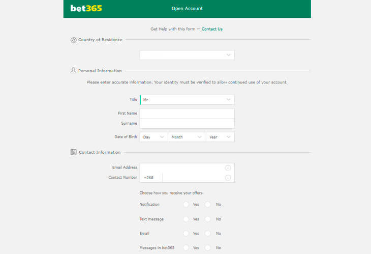 bet365 registration