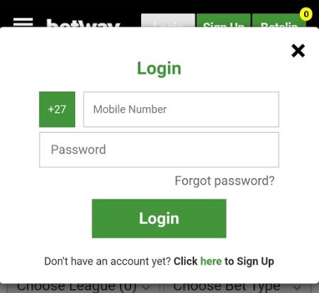 Betway login Nigeria