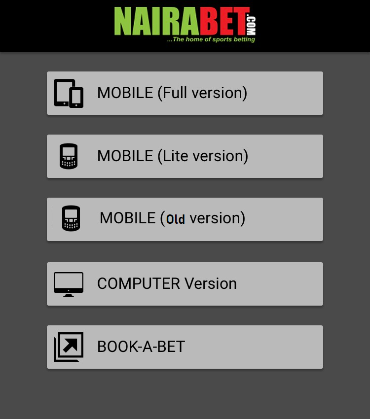 Nairabet Old Mobile App Download