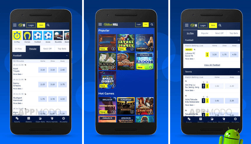 William Hill App for Android