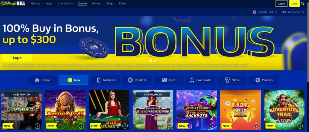 William Hill Bonus Codes